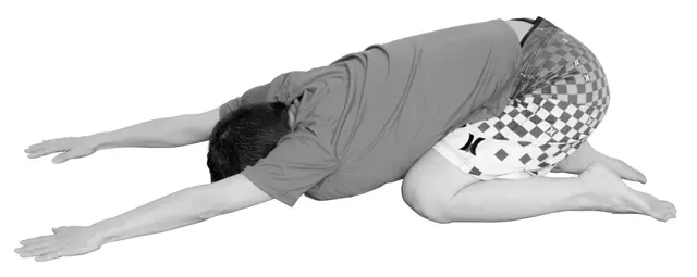 おしりを引いて右と左にずらす