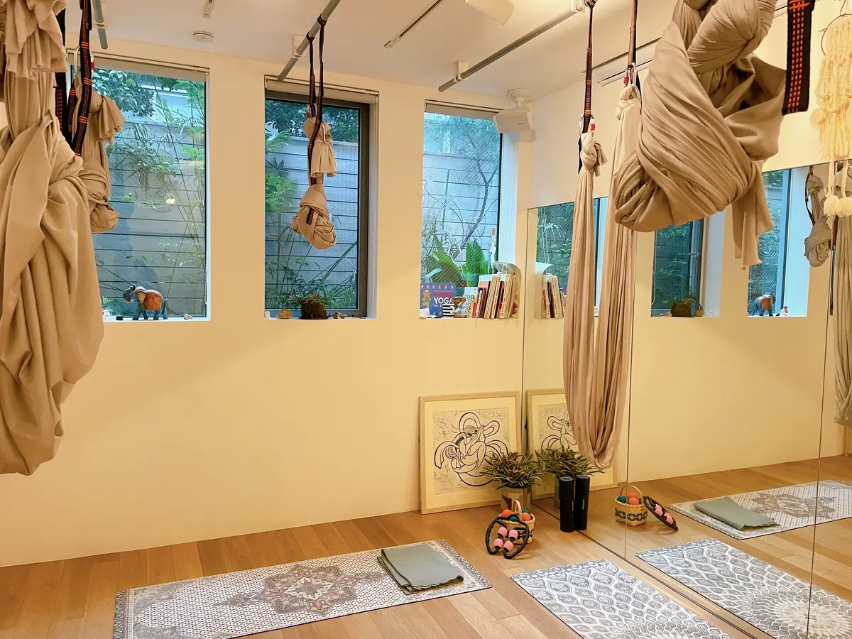 エアリアルヨガに初挑戦の画像_9