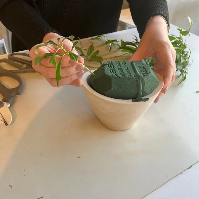 ニコライ・バーグマンのフラワースクール　レッスン風景