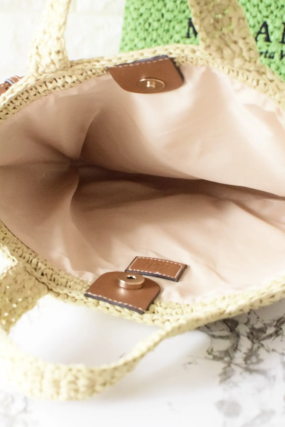 éclat エクラ　Jマダム　ブログ　北海道　札幌　トモコ　知子　プチプラ　ファストファッション 夏 H&M　エイチアンドエム　かご　ストロー　バッグ