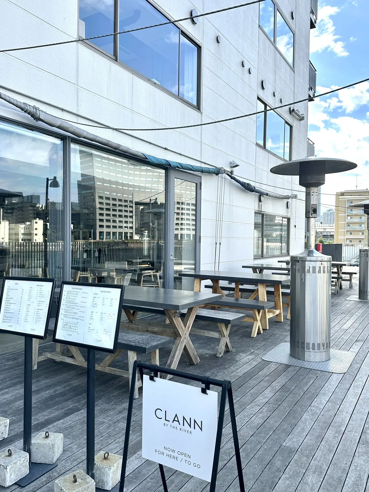 清澄白河カフェ「CLANN」テラス席