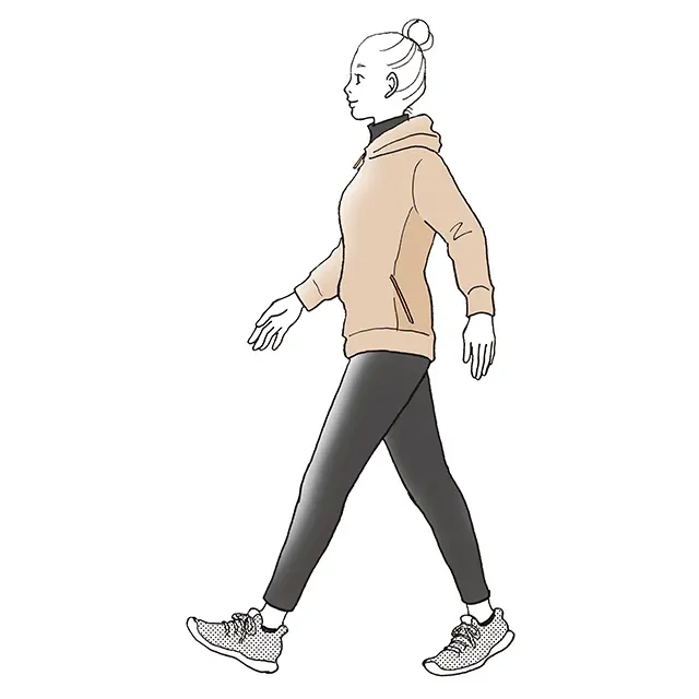 ゆっくり歩き3分