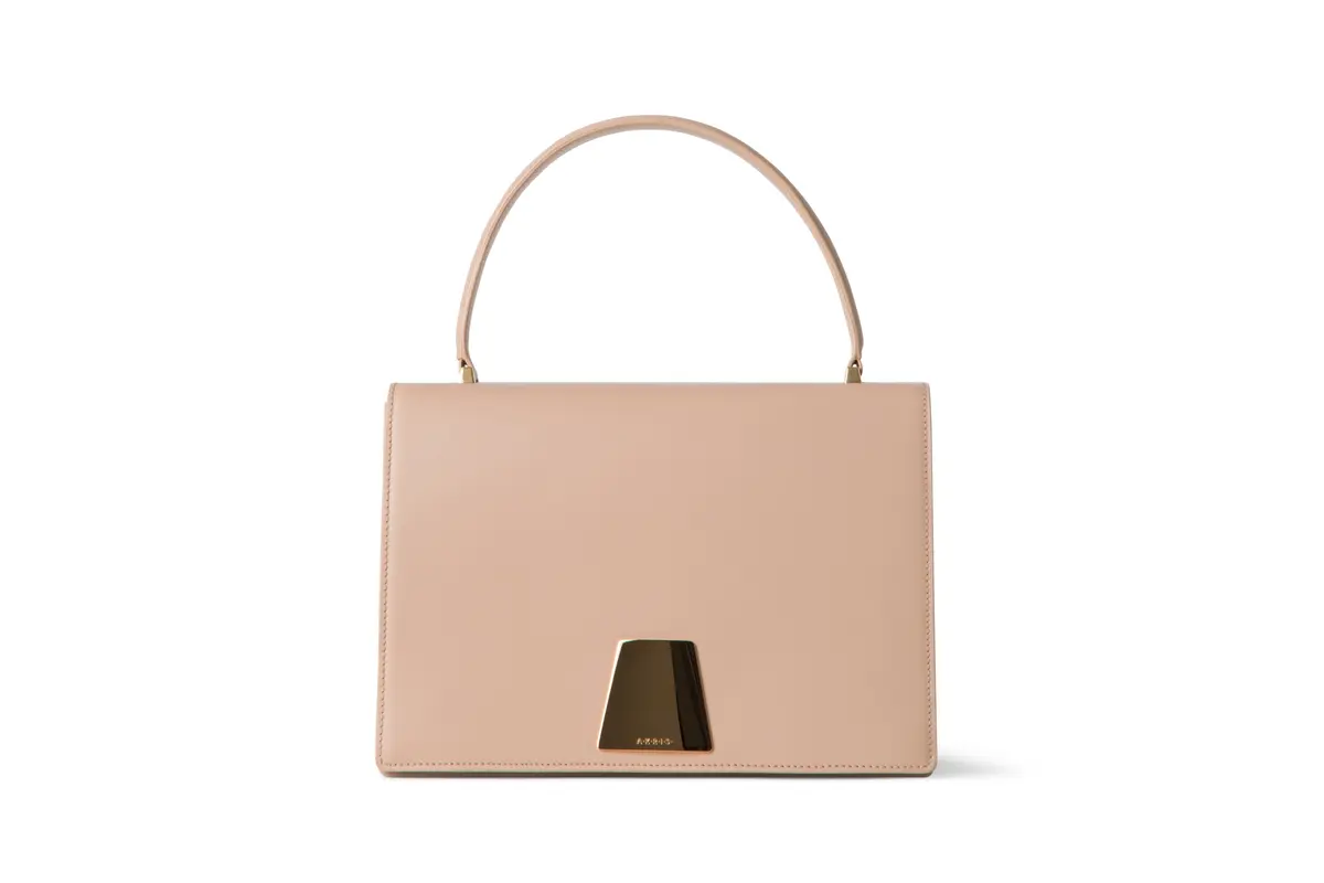 アクリス トップハンドルバッグ「Akris Alice」ペールローズ