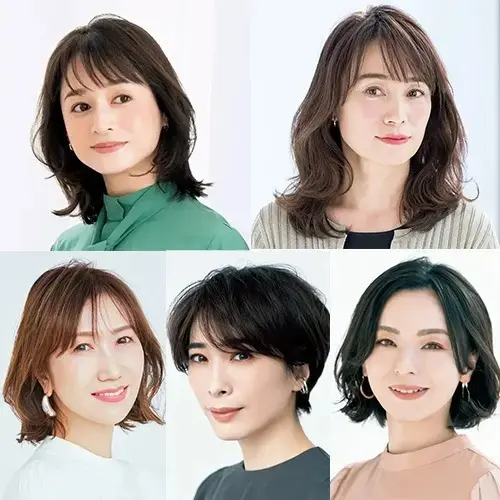 【50代に人気のヘアスタイル・髪型カタログ】おばさんぽくならずに若見えが叶う！ショート・ボブ・ミディアム・ロング別