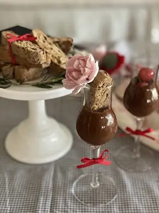 オリーブオイルのチョコレートムース