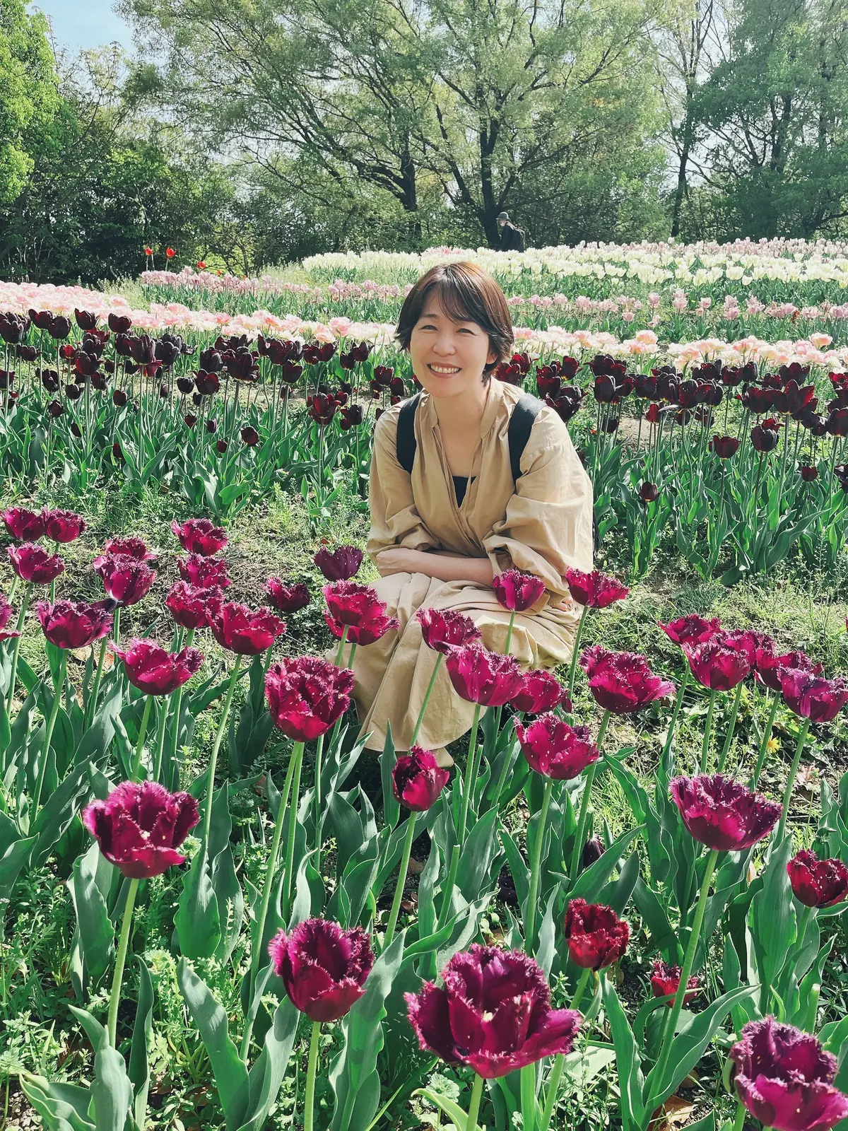 ZARAのトレンチタイプワンピースを着ての画像_2