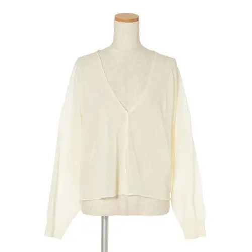 TICCA×eclat ドルマンVカーディガン