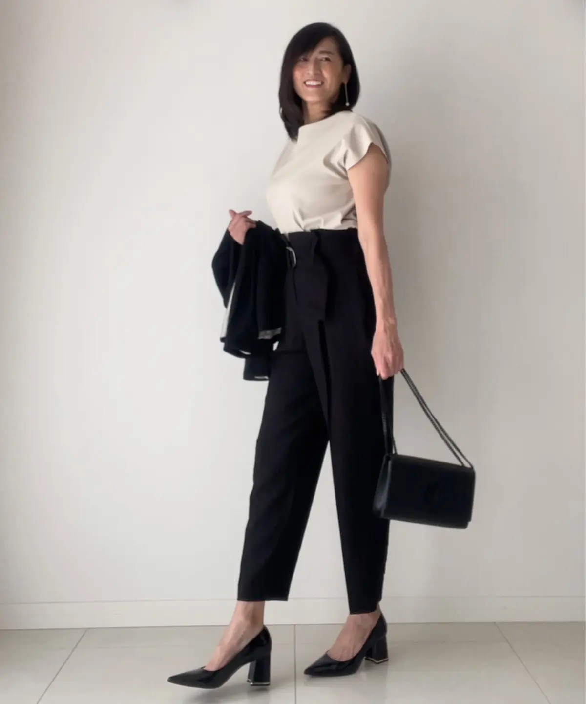 ZARAのハイウエストパンツでスタイルアの画像_2