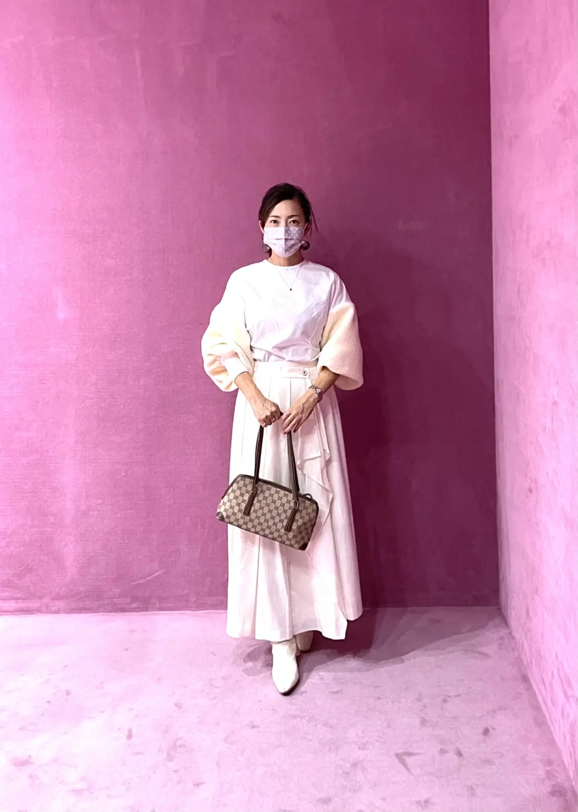 ふわもこホワイトコーデでGUCCIイベンの画像_2