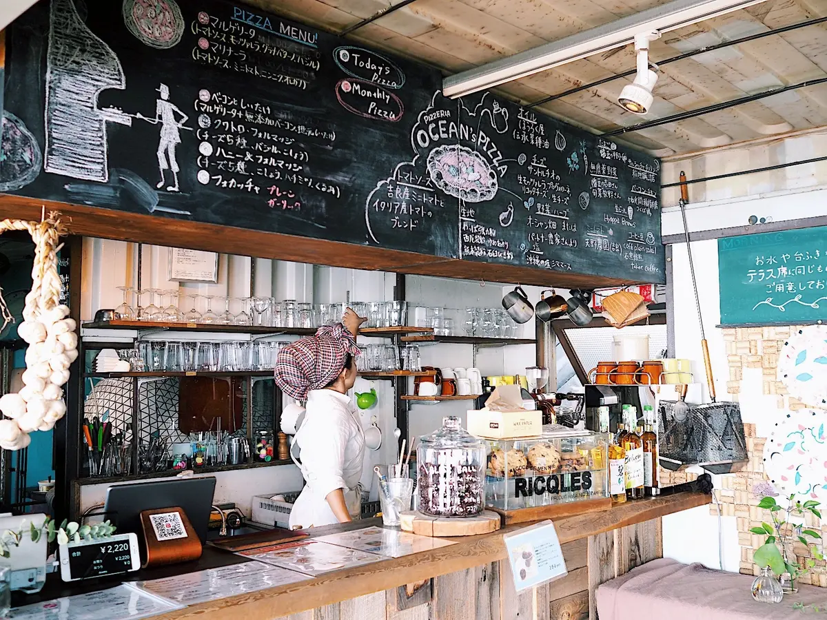 オーシャンビューのピッツァ×ジェラートでの画像_6