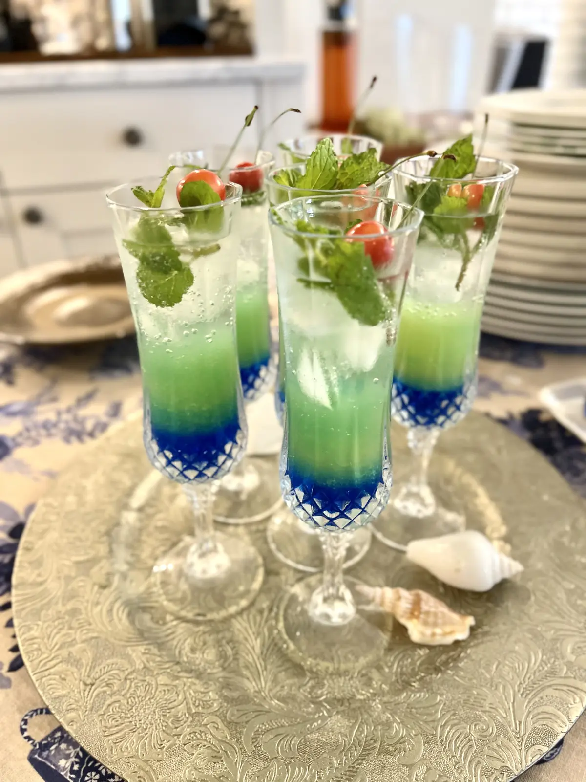 先日おうちで作ったウェルカムドリンク！