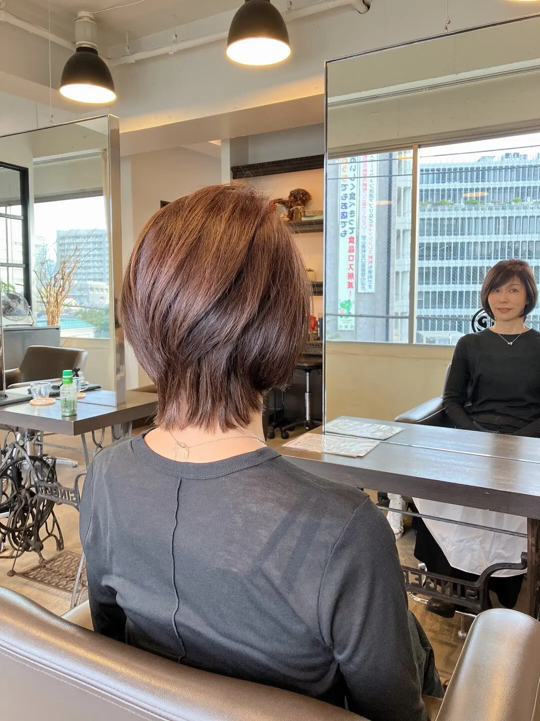 marr中目黒 masato ショートボブ　レイヤーボブ　丸みボブ　50代ボブ　アラフィフ髪型　アラフィフショート　ひし形ボブ　ひし形レイヤーボブ　ヘアカラー　ジアミンアレルギー　ノンジアミン　中目黒　ヘアサロン