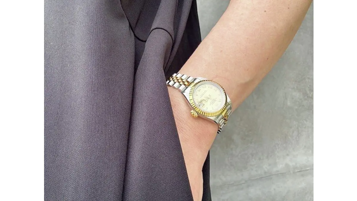 コンビのロレックスで、装いに華やぎをプラス