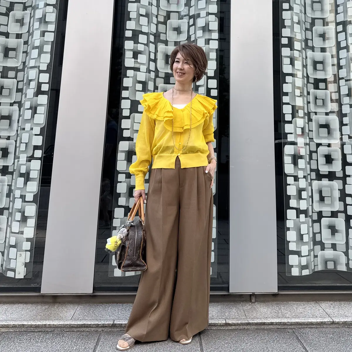 初めましての銀座ランチは太陽色のニットでの画像_8