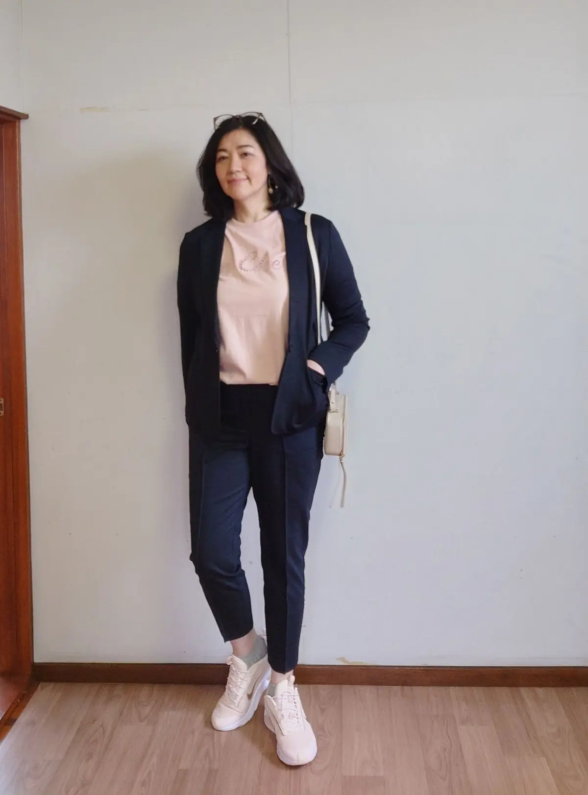 ナイキエアマックスでネイビーコーデ