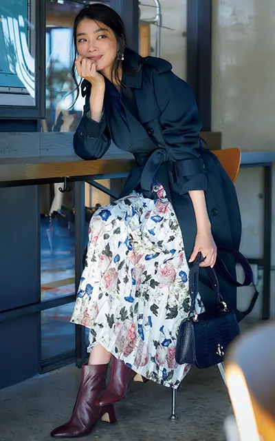 今どき感もアップしてくれる絶妙なボルドーのブーティコーデのゆうき