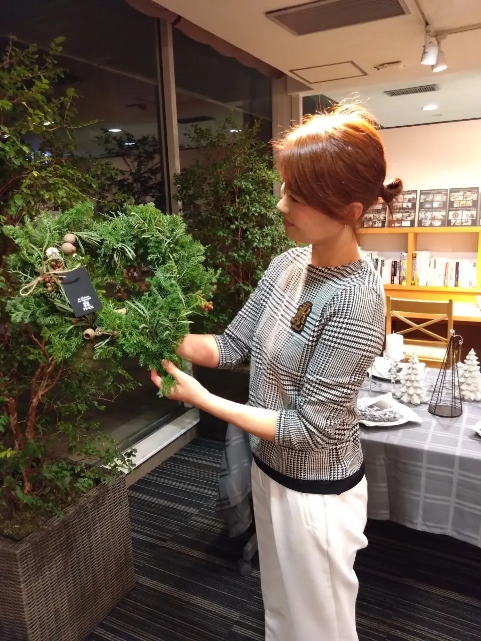 二子玉川でパリスタイルクリスマスリースのの画像_16