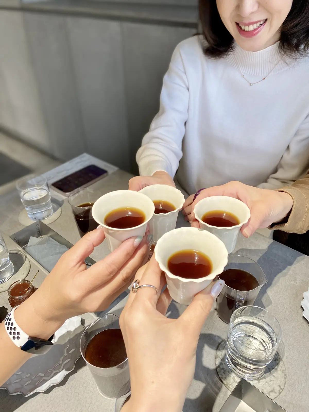 コーヒーで乾杯