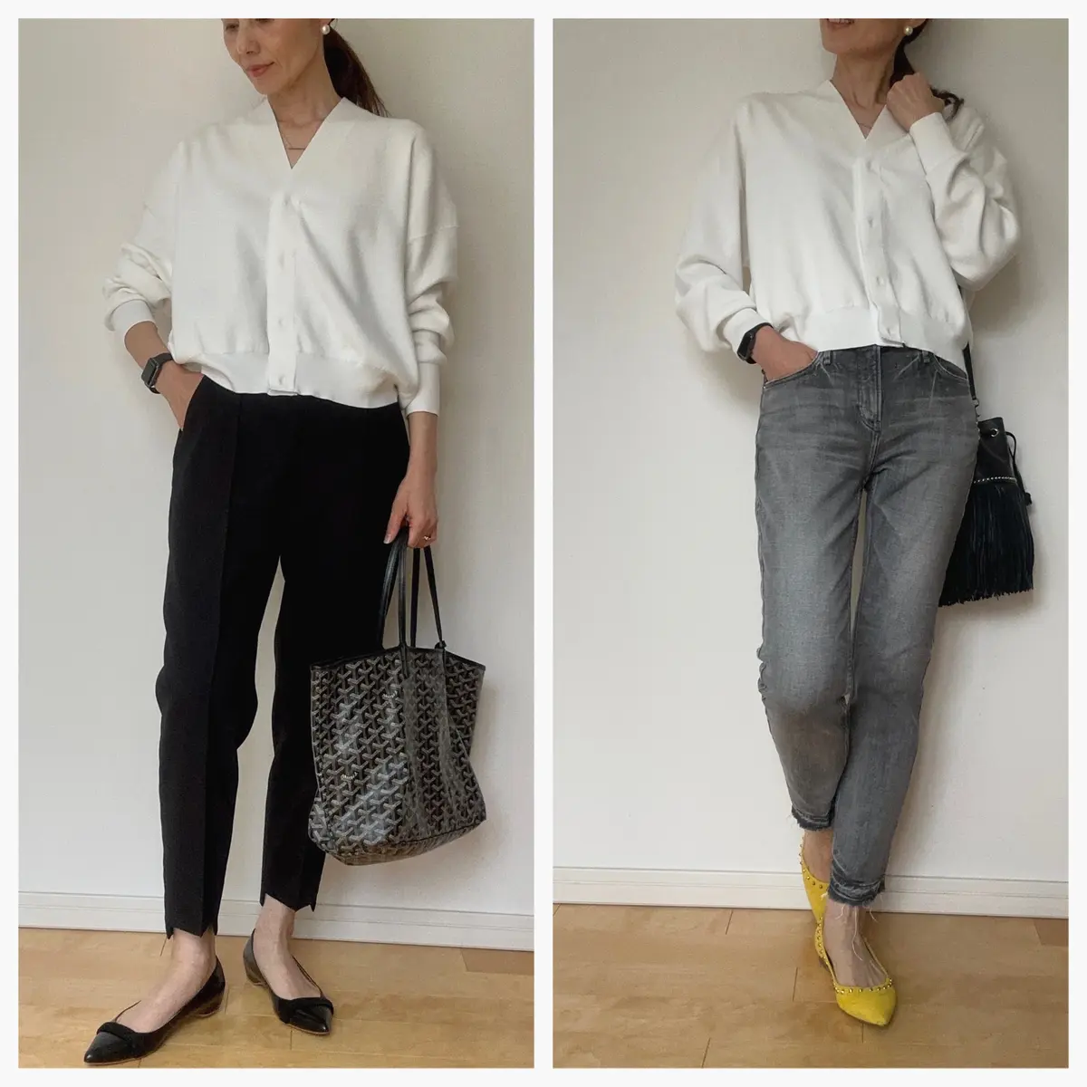 E by éclatの「Vネックスナップの画像_3