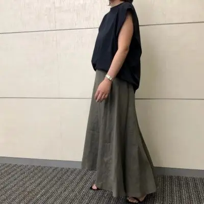 E by eclat リネンマキシスカート ￥18,700