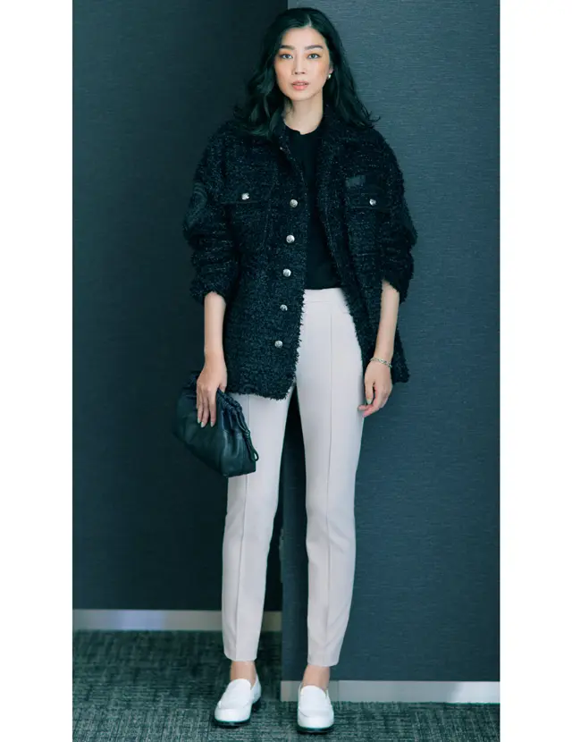 きれいめテーパード × ジャケット