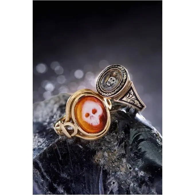 「メンズ リング イヴ・ガストゥ コレクション」英国の哀悼の指輪