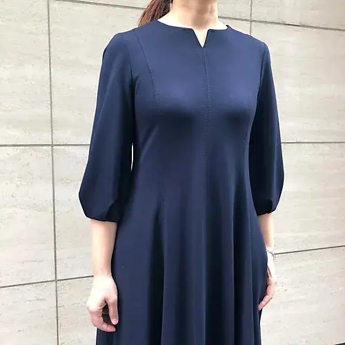 【50代 ワンピース】秋ワンピースで大人の画像_63