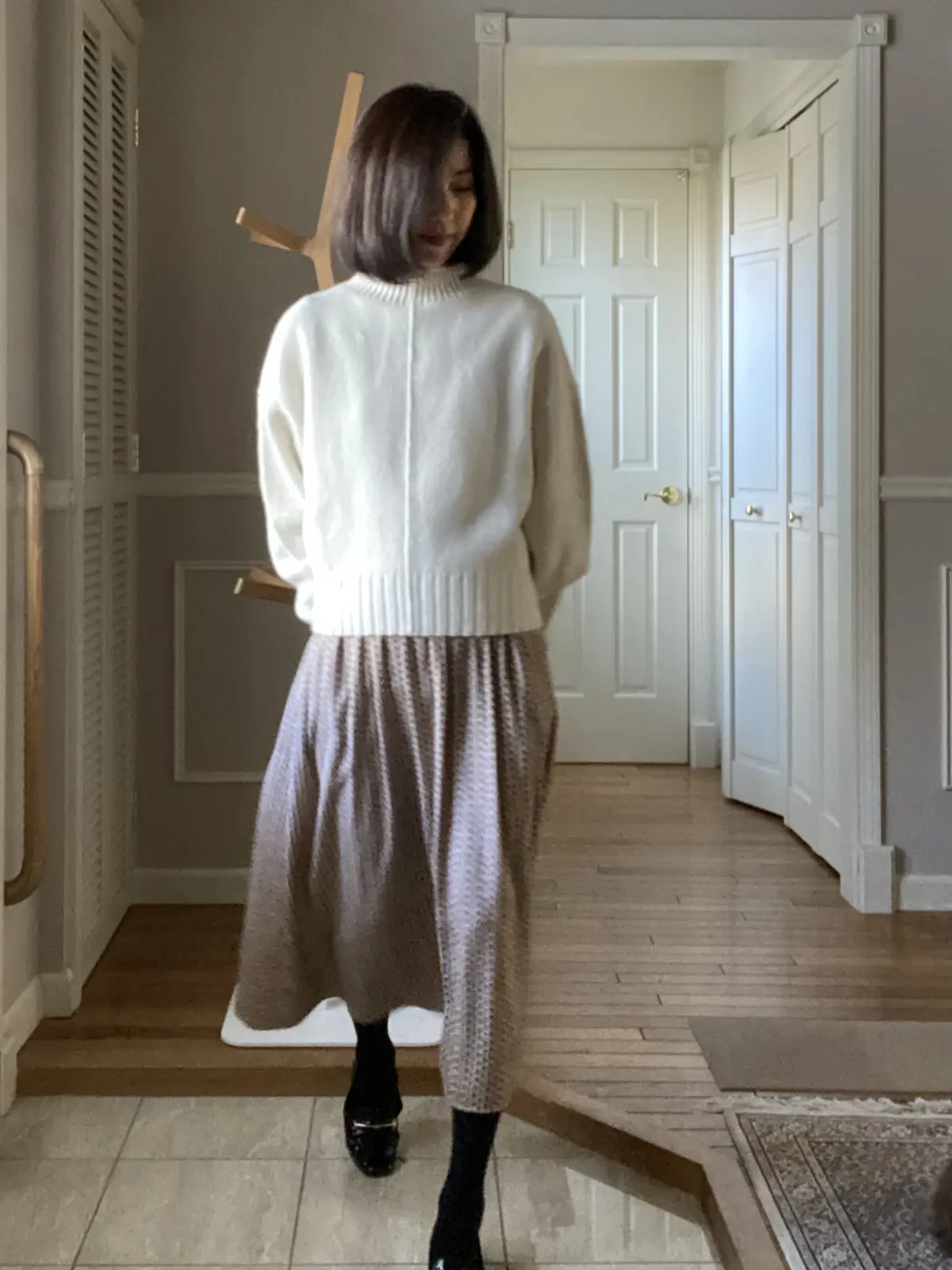 クラシカルワンピースのふんわりコーデの画像_2