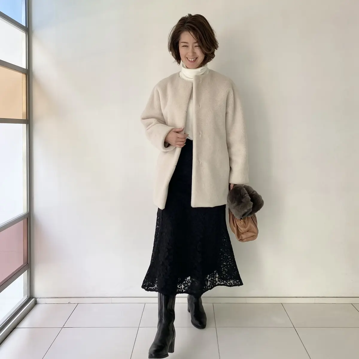 GUで見つけたレーススカートで銀座ランチの画像_7