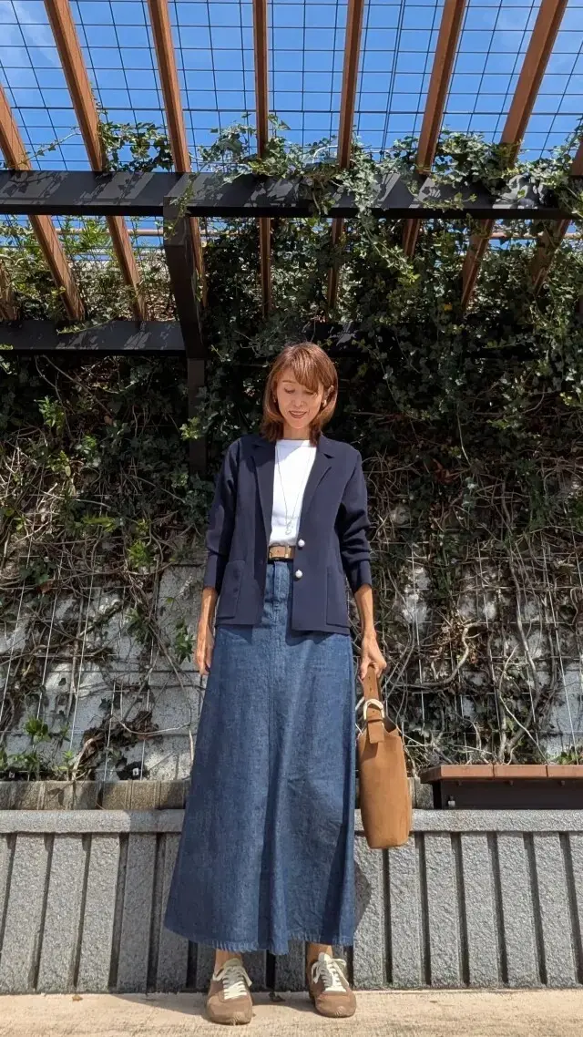 デニム ロングスカート