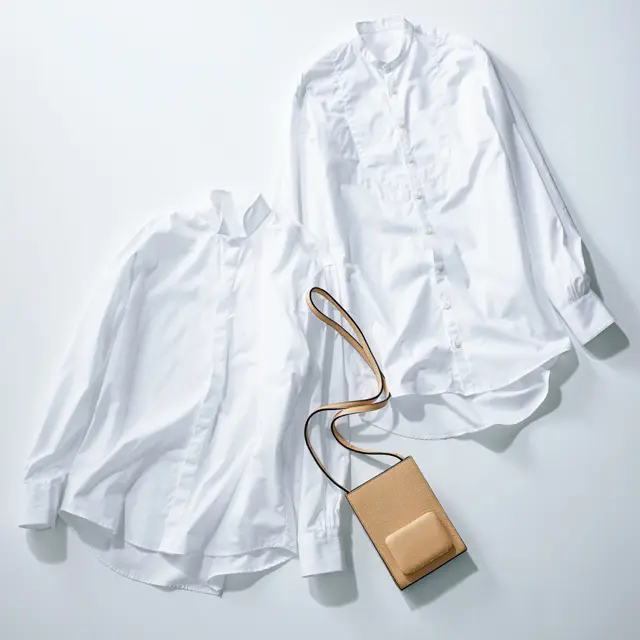 エスカーパーズのシャツとバッグ