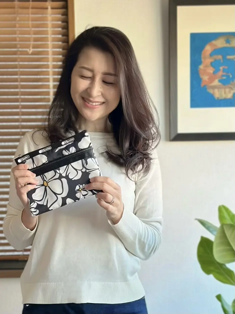 エクラ付録　LeSportsac✖️éclat 大人の花柄ポーチ