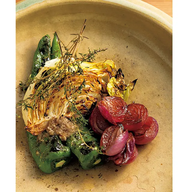 京都の東山にあるフレンチレストラン「デュプリー」の野菜の盛り合わせ