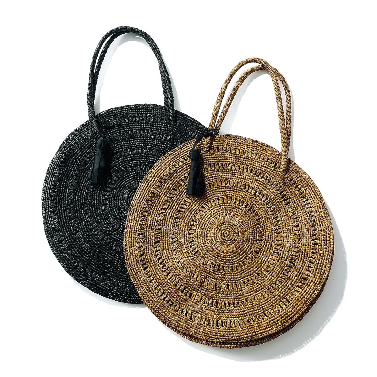 MAISON N.H PARIS サークルラフィアバッグ