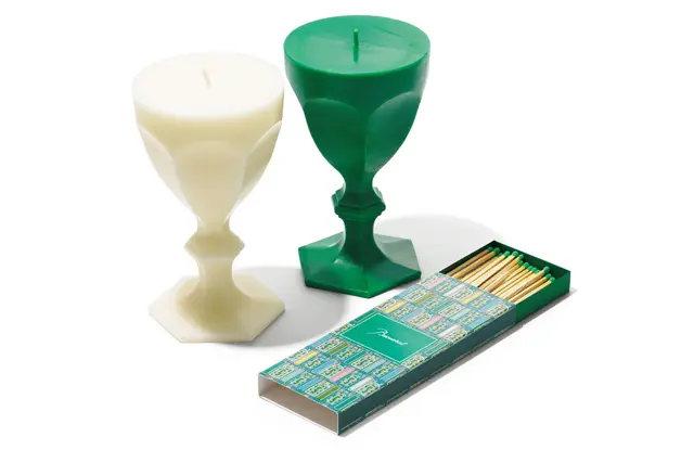 バカラの「ニューチャプター」アルクール  グラス型キャンドル＆アルカディア マッチ