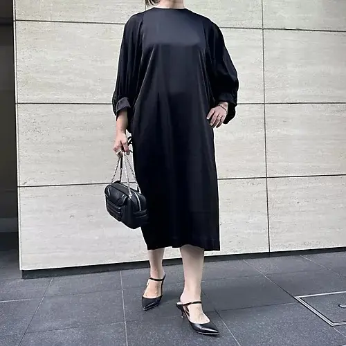 【50代 ワンピース】秋ワンピースで大人の画像_11