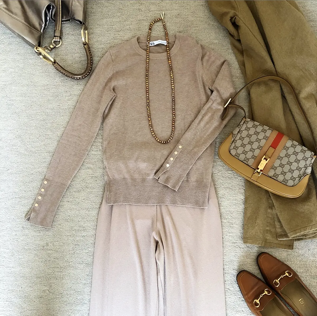 ZARAパンで、暖系ベージュ２コーデ☆の画像_2