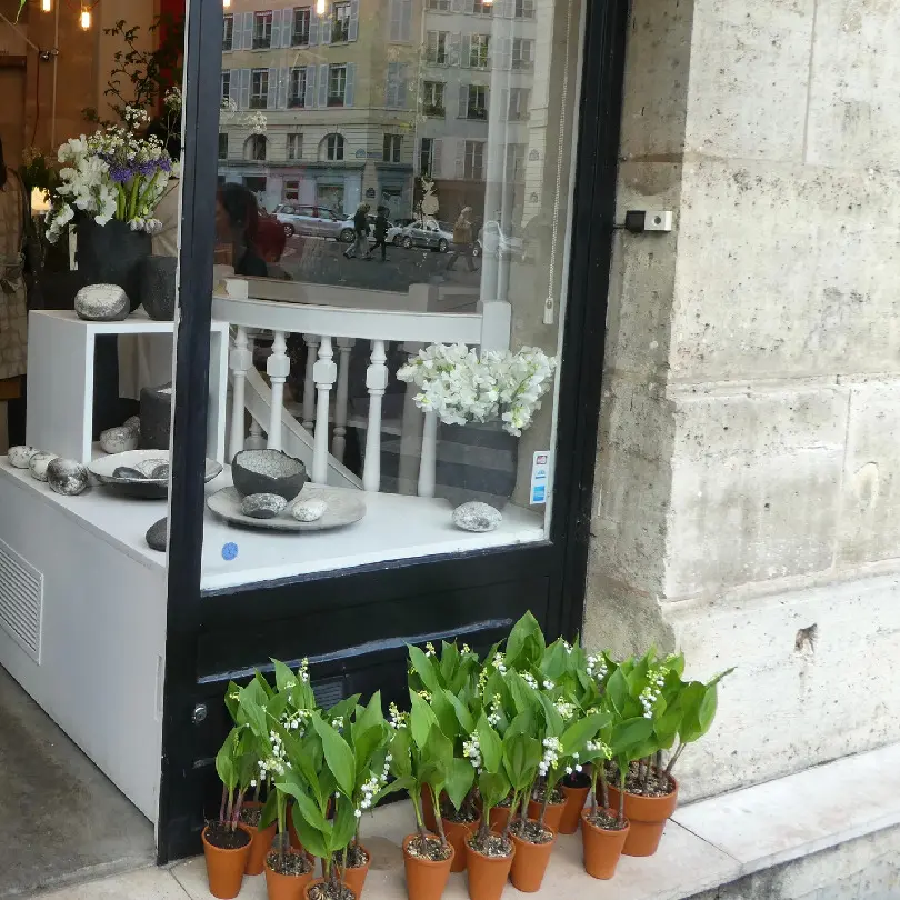 パリのお花屋さん　メールにて写真掲載許可済み