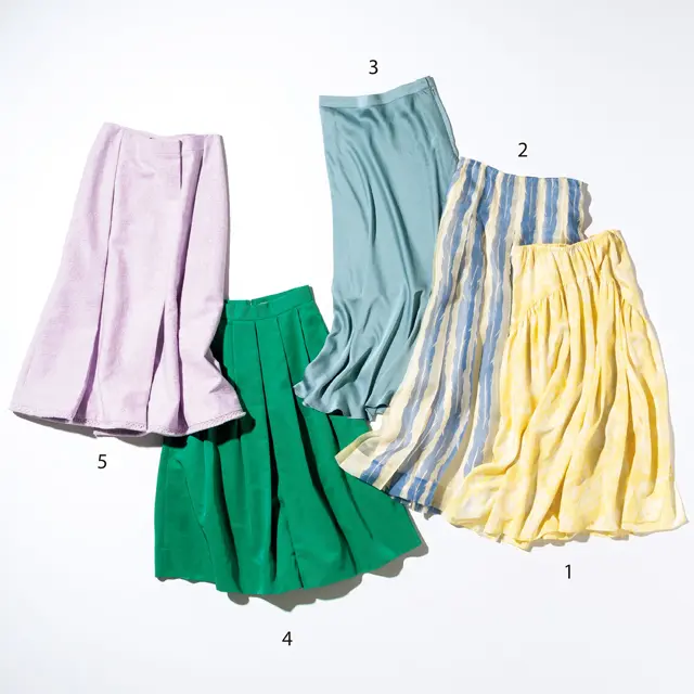 最旬きれい色スカート