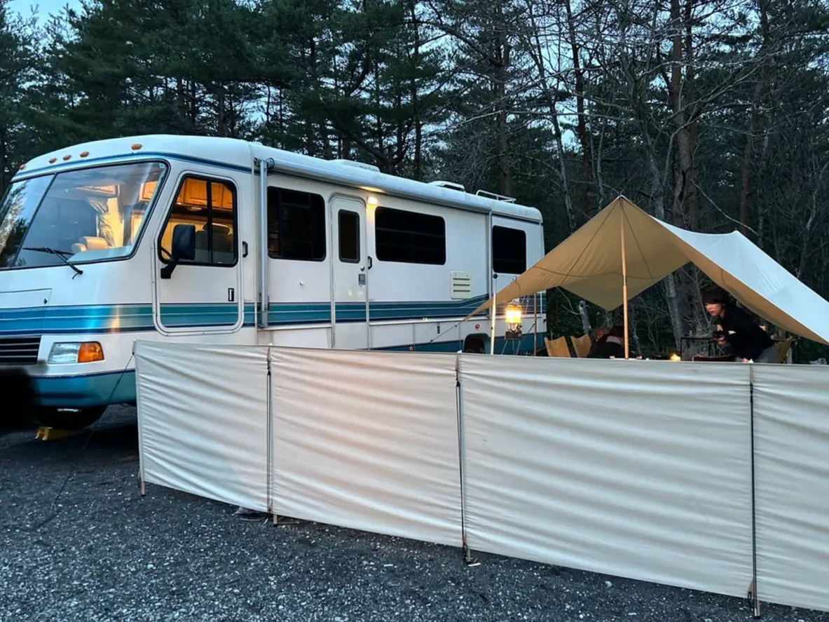 キャンピングカーで、キャンプ⭐︎