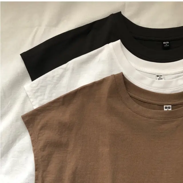 スムースコットンフレンチスリーブTシャツ