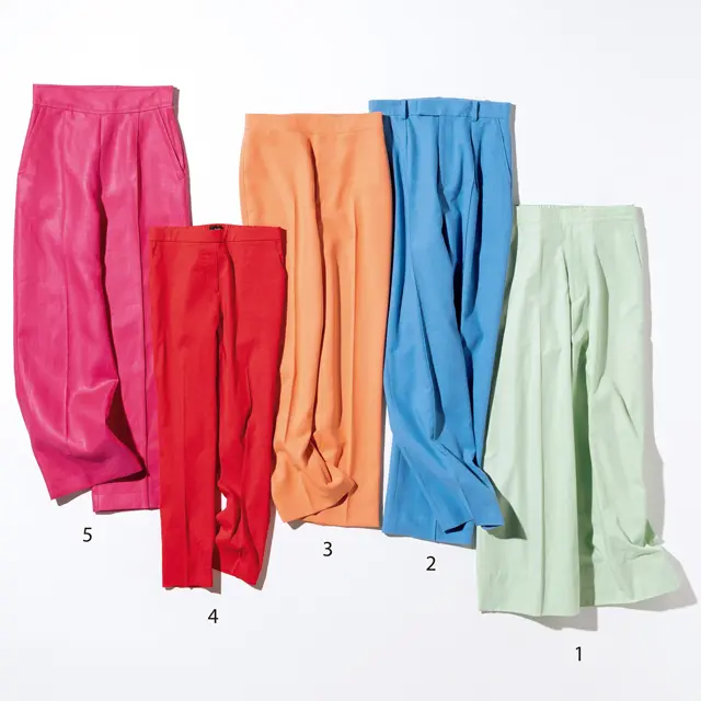 最旬きれい色パンツ