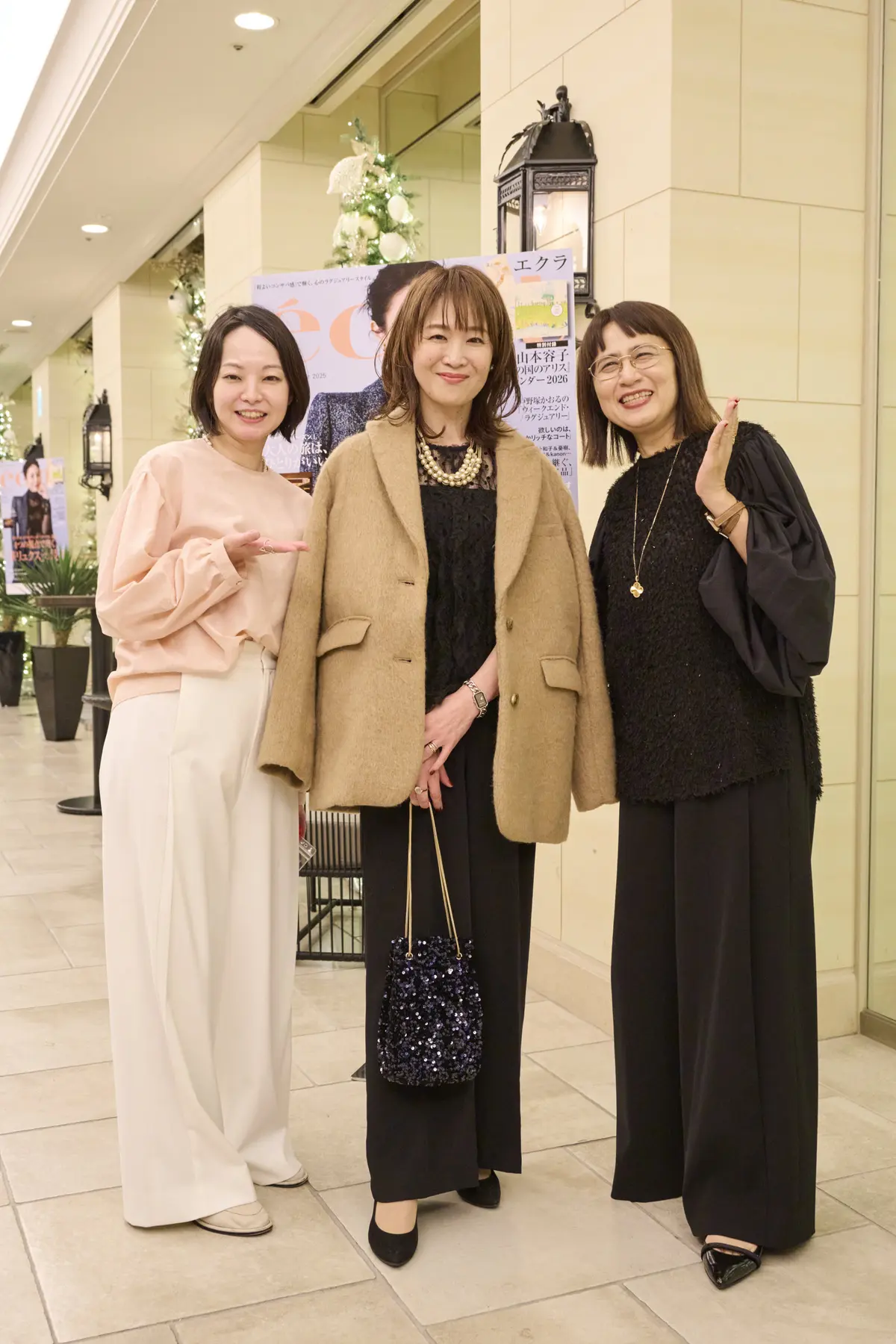 “ソワレ・ドゥ・エクラ2025”　E by éclat担当・金持、Jマダム、工藤編集長