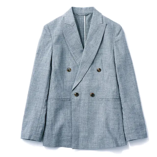 洗えてしわになりにくく、UVカット機能も備えた優秀リネンライクジャケット。