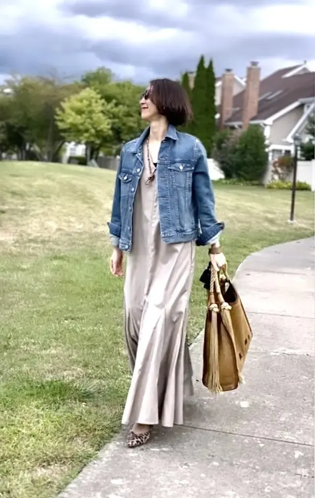 華組ワンピースコーデ