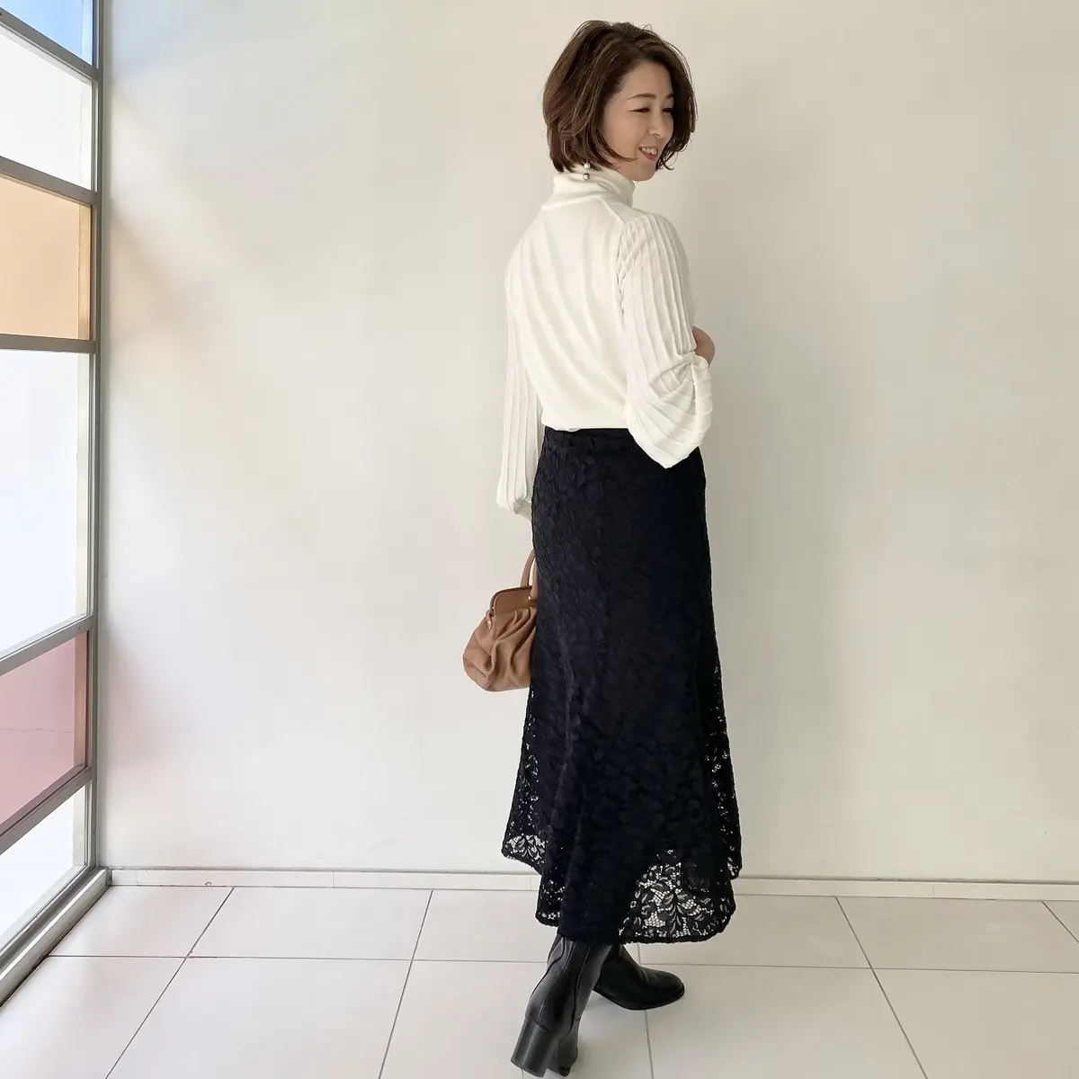 GUで見つけたレーススカートで銀座ランチの画像_5