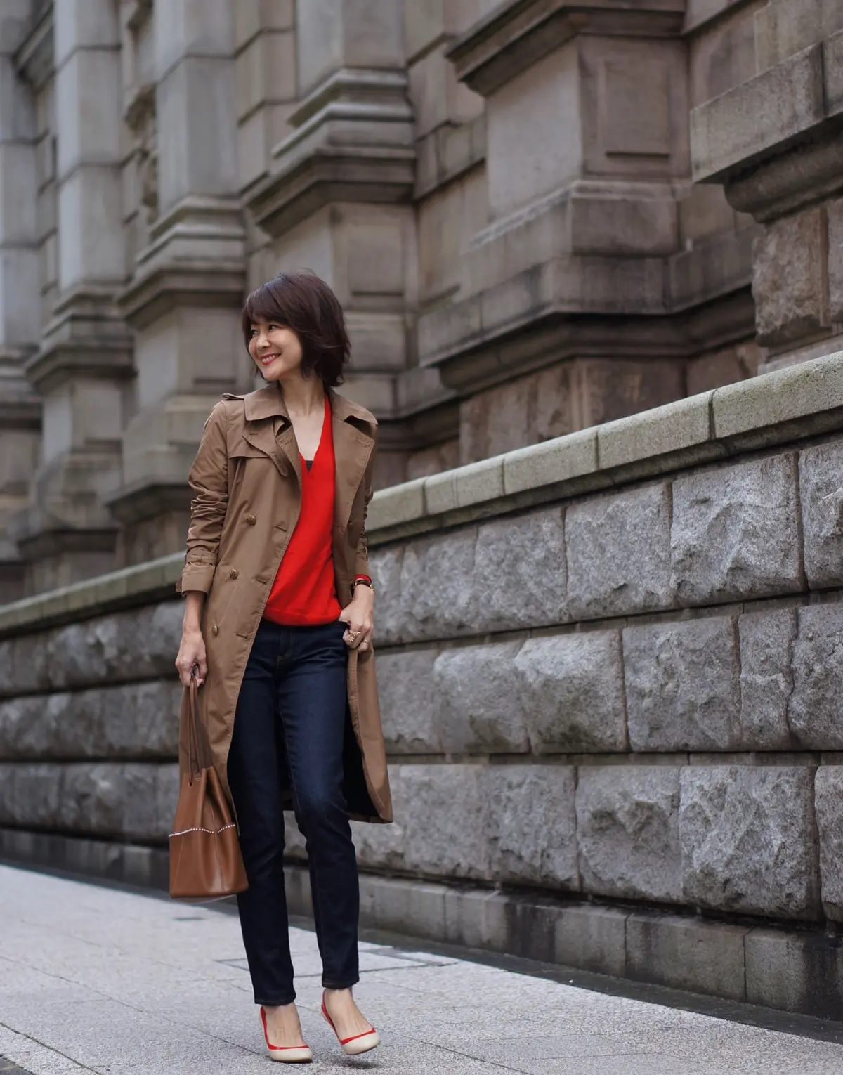 長年愛用している私のトレンチの画像_2