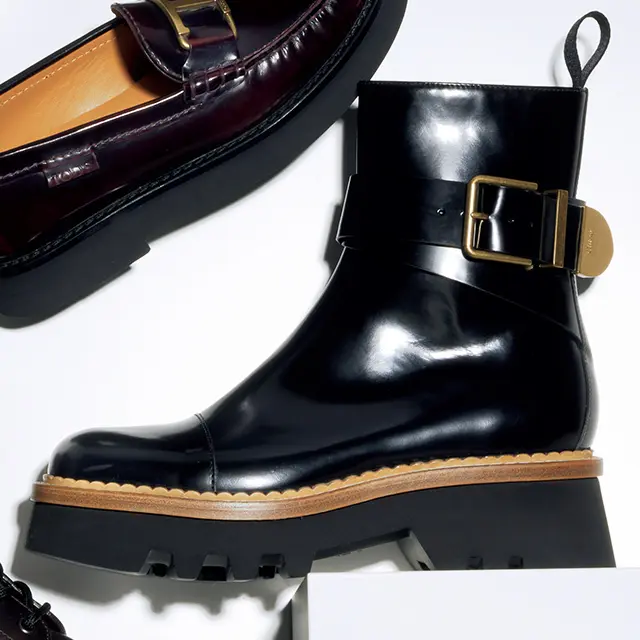 軽量のチャンキー ソールで快適な履き心地。