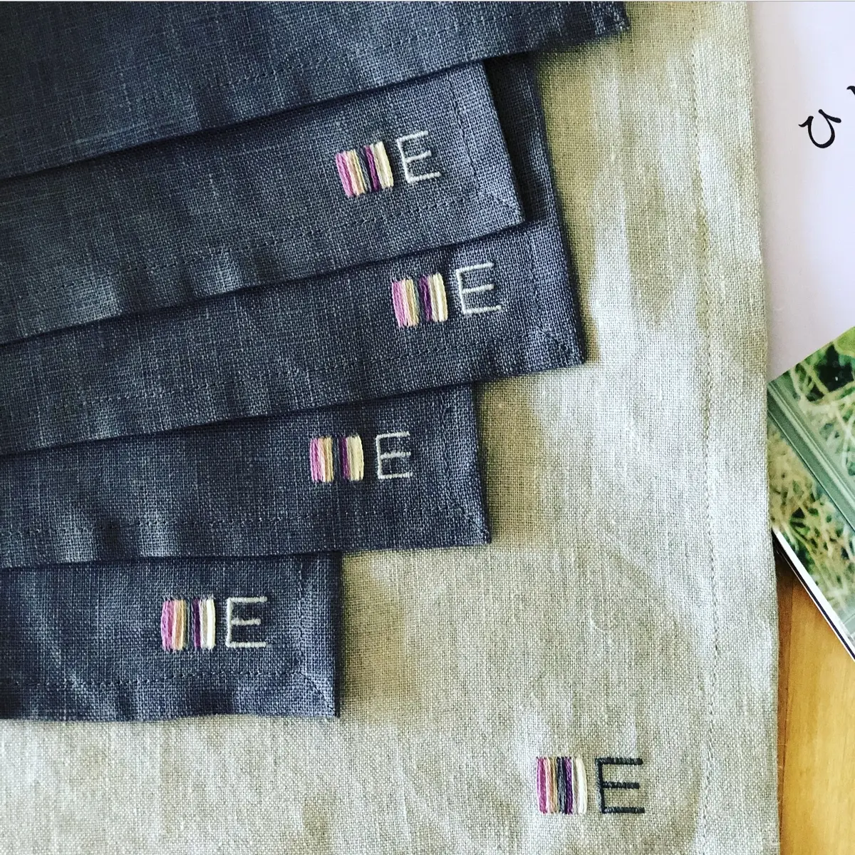 イニシャル刺繍を添えて 〜秋の手仕事①の画像_6