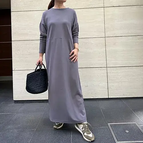 【50代 ワンピース】秋ワンピースで大人の画像_50